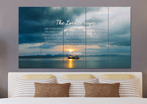 Lone Ship #1 & The Lords Prayer Wall Art