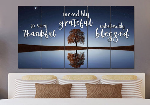 Lone Tree #1 Thankful, Grateful & Blessed Sign