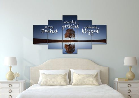 Lone Tree #1 Thankful, Grateful & Blessed Sign