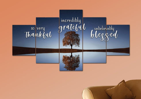 Lone Tree #1 Thankful, Grateful & Blessed Sign