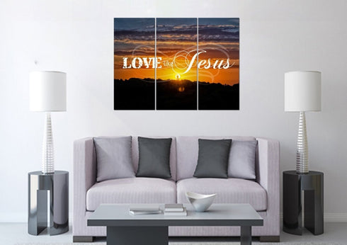Lord Jesus, I Lay my Burdens Down at your Feet Wall Art Canvas Print