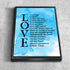 #11 Blue Watercolor & Love is Patient, Love is Kind Canvas Print