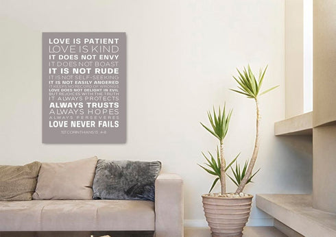 Love is Patient, Love is Kind #14 Canvas Print