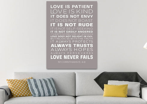 Love is Patient, Love is Kind #14 Canvas Print