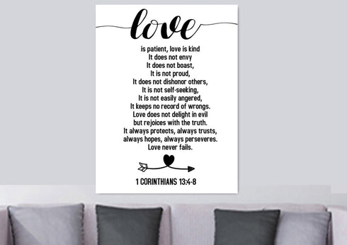 Love is Patient, Love is Kind #2 Canvas Print