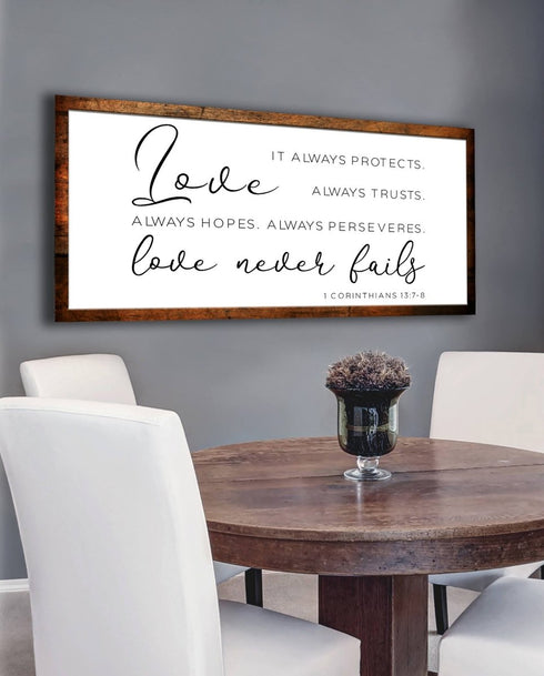 Love is Patient, Love is Kind #4 Canvas Print
