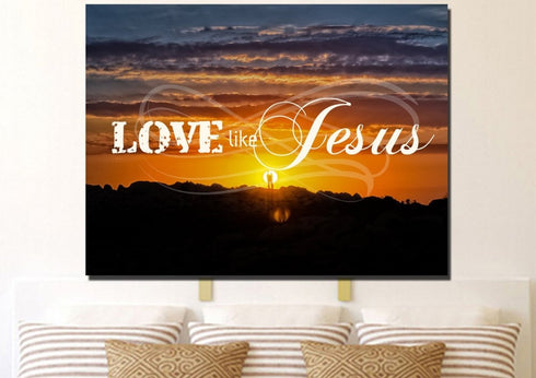 Love like Jesus Canvas Wall Art Print
