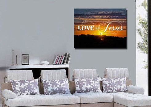 Love like Jesus Canvas Wall Art Print