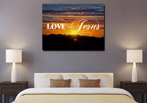 Love like Jesus Canvas Wall Art Print