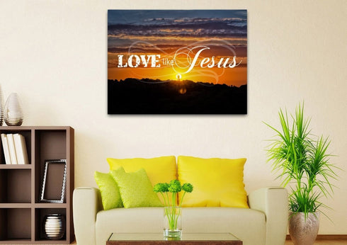 Love like Jesus Canvas Wall Art Print