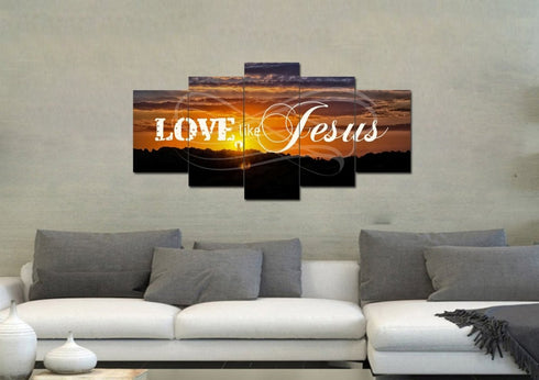 Love like Jesus Canvas Wall Art Print