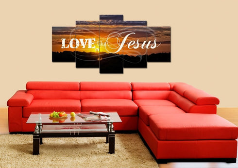Love like Jesus Canvas Wall Art Print