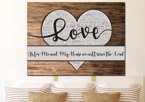 Love Makes a House a Home - Personalized Canvas #9