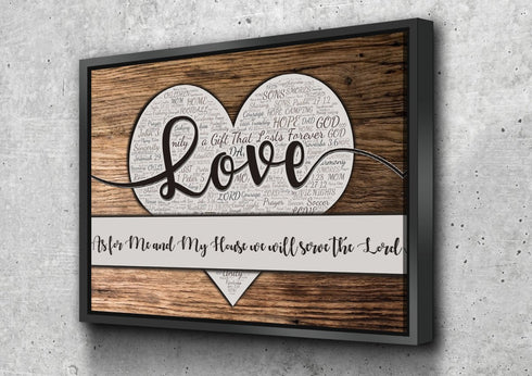 Love Makes a House a Home - Personalized Canvas #9