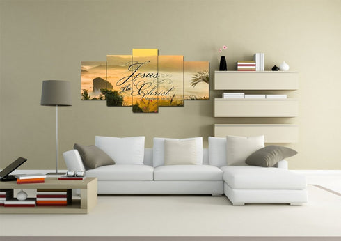 Matthew 16:16 Jesus the Christ Canvas Wall Art Print - Christian Walls