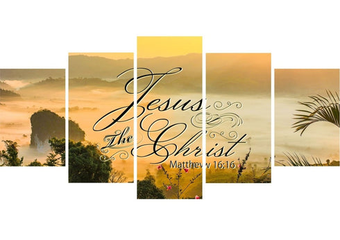 Matthew 16:16 Jesus the Christ Canvas Wall Art Print - Christian Walls