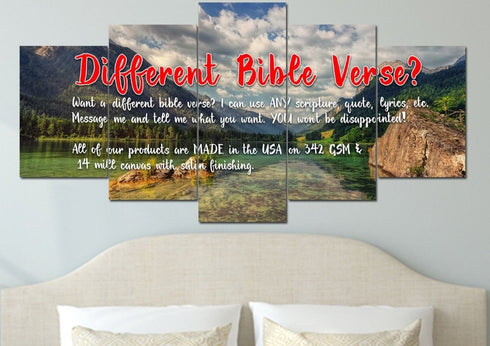 Matthew 7:7 Ask and it will be Given to you, Seek and you will Find Bible Verse Canvas Wall Art