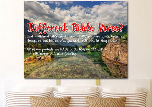 Matthew 7:7 Ask and it will be Given to you, Seek and you will Find Bible Verse Canvas Wall Art