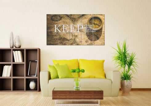 Matthew 7:7 Canvas Wall Art Print - Christian Walls