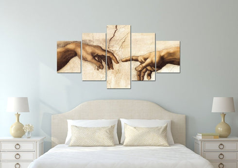 Michelangelo's Creation of Adam Canvas Wall Art