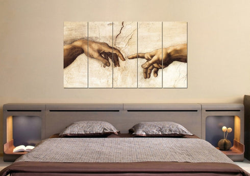 Michelangelo's Creation of Adam Canvas Wall Art