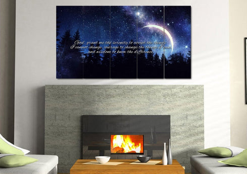 Moon #18 Serenity Prayer Wall Art