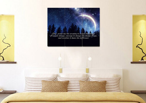 Moon #18 Serenity Prayer Wall Art