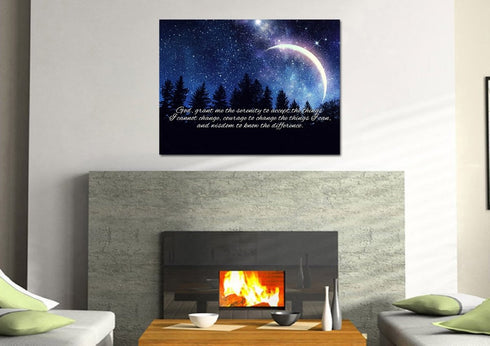 Moon #18 Serenity Prayer Wall Art