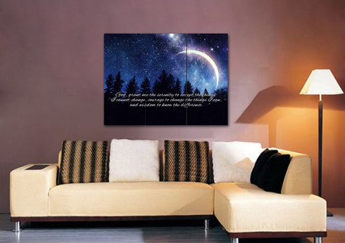 Moon #18 Serenity Prayer Wall Art