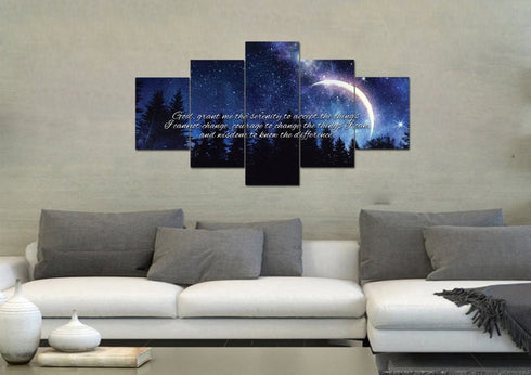 Moon #18 Serenity Prayer Wall Art