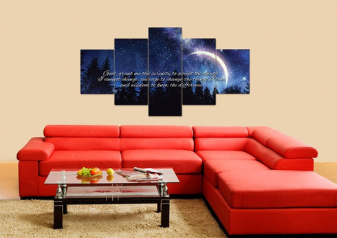 Moon #18 Serenity Prayer Wall Art