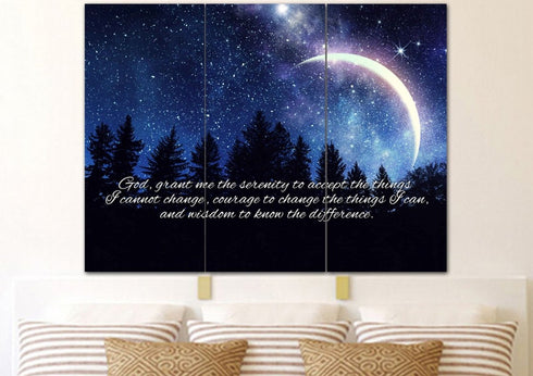 Moon #18 Serenity Prayer Wall Art