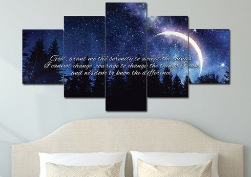 Moon #18 Serenity Prayer Wall Art