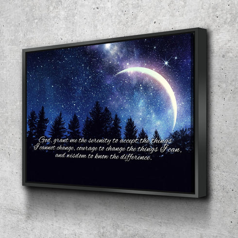 Moon #18 Serenity Prayer Wall Art