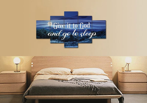 Moonlight #1 Give it to God and Go to Sleep Sign, Wall Art & Decor