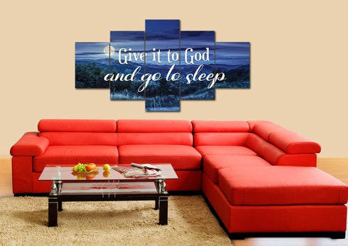 Moonlight #1 Give it to God and Go to Sleep Sign, Wall Art & Decor