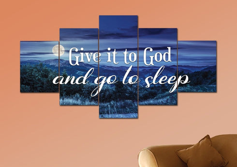 Moonlight #1 Give it to God and Go to Sleep Sign, Wall Art & Decor