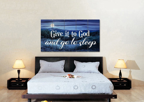 Moonlight #1 Give it to God and Go to Sleep Sign, Wall Art & Decor