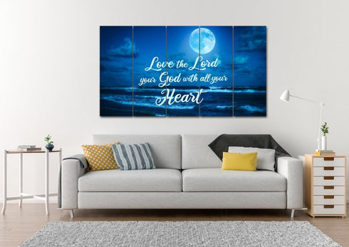 Moonlight #7 Love the Lord your God Wall Art