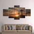 Mount Calvary Sunrise & Sunset - Christian Canvas Wall Art