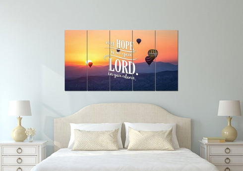 My Hope is in You Lord in you Alone Wall Art Canvas Print