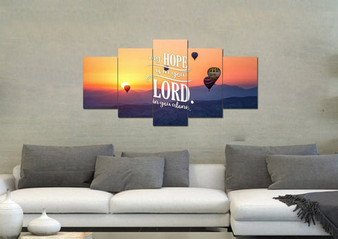 My Hope is in You Lord in you Alone Wall Art Canvas Print