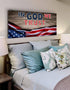 On Board #8 American Flag Patriotic Wall Art