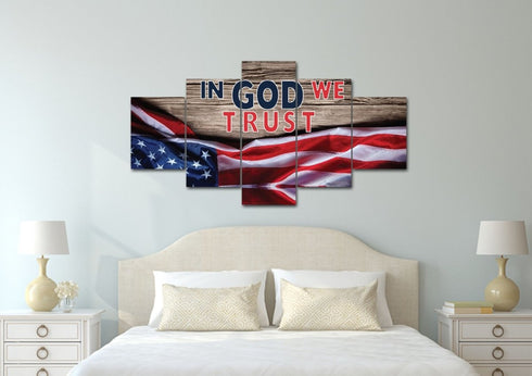 On Board #8 American Flag Patriotic Wall Art