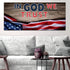 On Board #8 American Flag Patriotic Wall Art