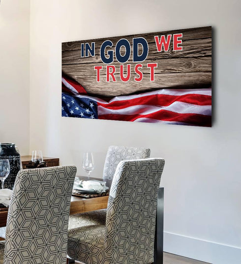 On Board #8 American Flag Patriotic Wall Art