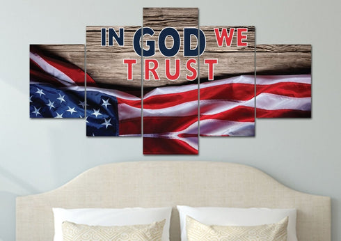On Board #8 American Flag Patriotic Wall Art
