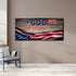 On Board #8 American Flag Patriotic Wall Art