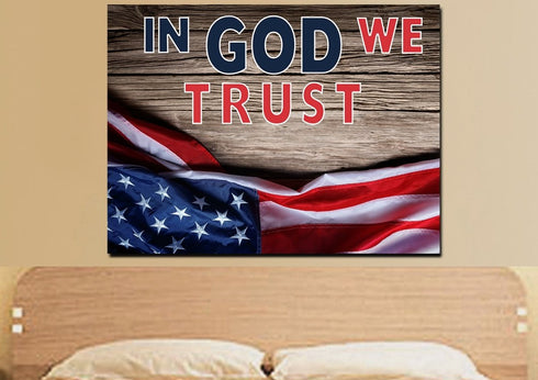 On Board #8 American Flag Patriotic Wall Art
