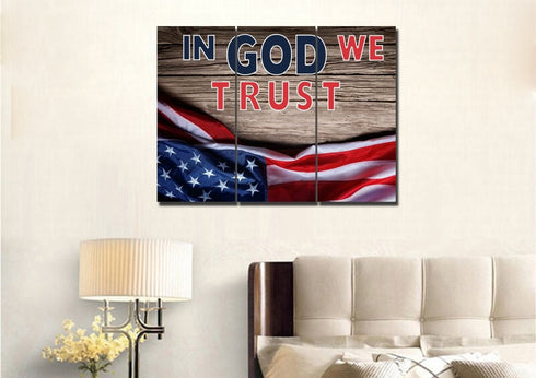 On Board #8 American Flag Patriotic Wall Art